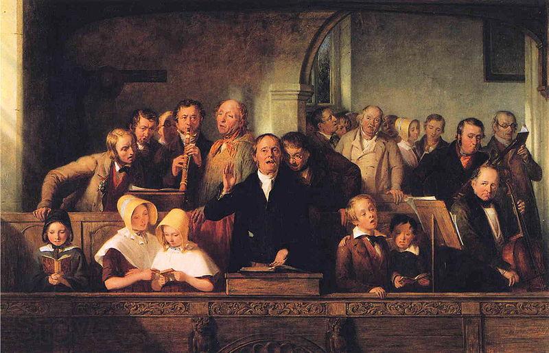 unknow artist The Village Choir Germany oil painting art